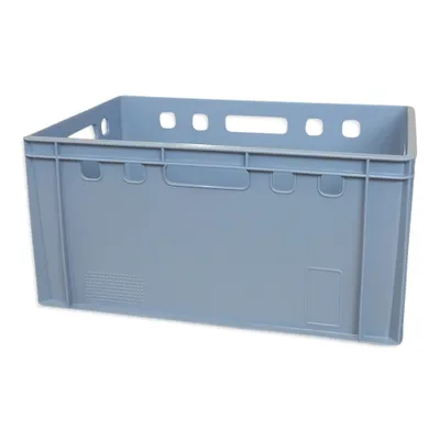 Produktbild von 1 x Eurofleischerkiste Vorratsbox E3 Kiste Behälter Gemüsekiste stabelbar Farbe grau (1xE3 grau)