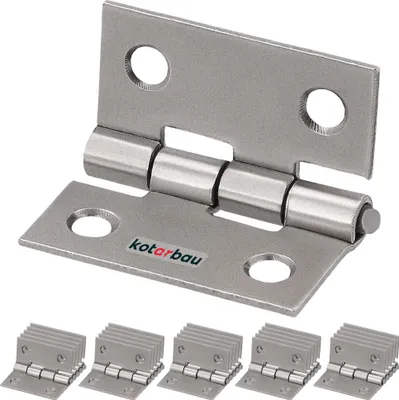 Zdjęcie produktu dla KOTARBAU® Zestaw 25 zawiasów meblowych Zawias meblowy 25 mm Zawias szafkowy Zawias niklowy Zawias walcowany Zawias fortepianowy Zawias skrzynkowy Zawias skrzynkowy Skrzynka narzedziowa