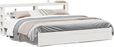 Obrázok produktu pre vidaXL Rám postele s čelom bez matraca biely 200x200 cm