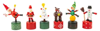 Image de Small Foot - Figurine en bois à presser « Noël »