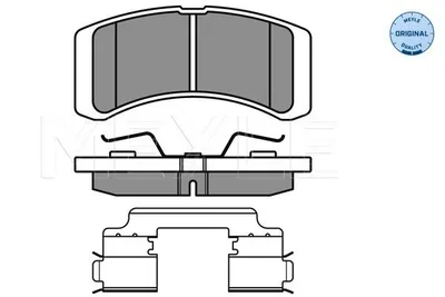 Produktbild von MEYLE 025 242 2914/W Bremsbeläge Vorne für MITSUBISHI Mirage / Space Star Schrägheck (A0A) für DAIHATSU Cuore VII (L275, L285, L276)
