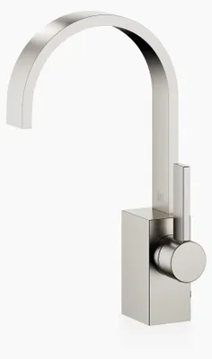 Produktbild von Dornb Waschtisch-Einhandbatterie MEM Ausl 165mm m Ablaufgarnitur platin matt