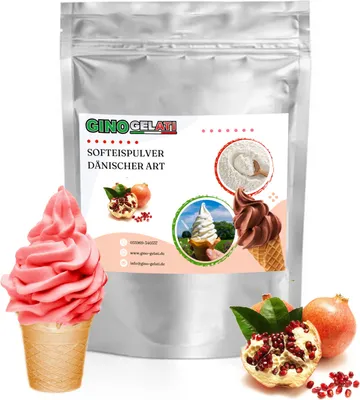 Produktbild von Granatapfel Dänisches Softeis Pulver 333 g