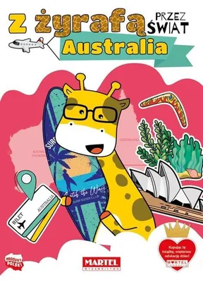 Zdjęcie produktu dla Kolorowanka Z żyrafą przez świat "Australia" Martel