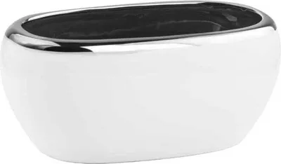 Immagine prodotto di Coprifiori in Vetroceramica bianco e argento 27 cm