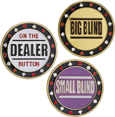 Produktbild von súprava tlačidiel na poker z kovu