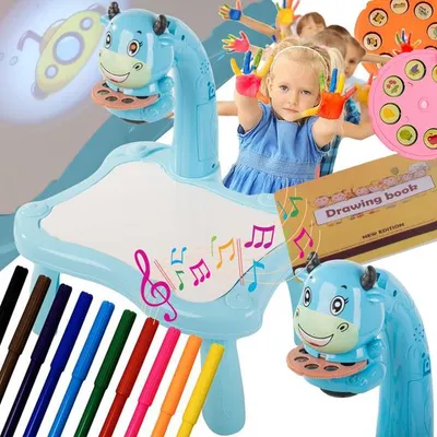 Immagine prodotto di Lavagna luminosa tavolo da disegno pennarelli per bambini pennarelli