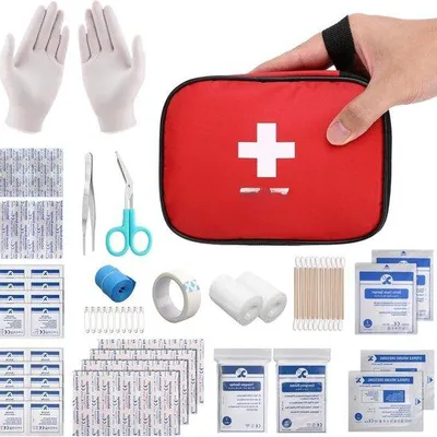 Produktbild von Famanu Mini Erste-Hilfe-Set - Kompakt und leicht für Zuhause, Auto, Schule und Reisen