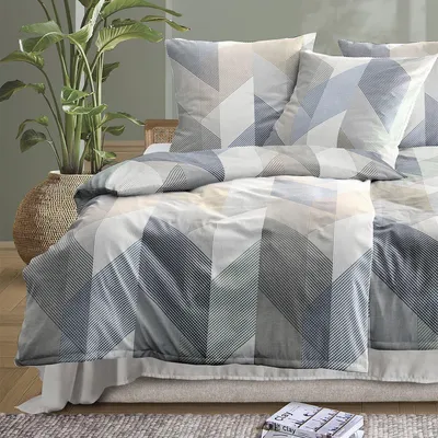 Produktbild von Irisette Mako-Satin Bettwäsche Wave 8739 natur 135x200 cm + 80x80 cm