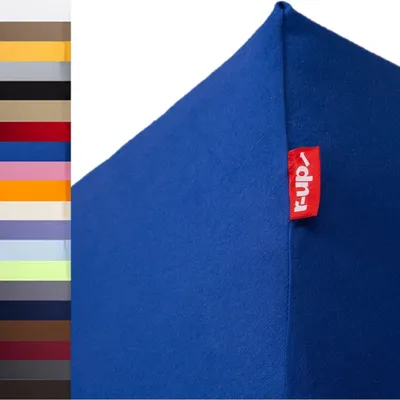 Produktbild von r-up Beste Spannbettlaken 140x200-160x220 bis 35cm Höhe royalblau 95% Baumwolle / 5% Elasthan 230g/m²