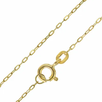 Produktbild von trendor Damen-Halskette 585 Gold / 14 Karat Flachanker 1,1 mm breit