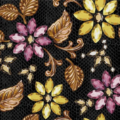 Immagine prodotto di OUTDOOR DECOSTOFFE OXFORD - Motivo Diamantblumen