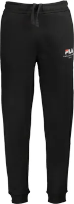 Immagine prodotto di Pantaloni sportivi da uomo neri con vita e polsini elasticizzati - Vestibilità perfetta