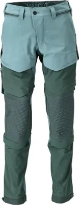 Immagine prodotto di Pantaloni con tasche al ginocchio Verde bosco chiaro/verde bosco, taglia 76 C47 MASCOT 22279-605-3534
