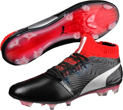 Produktbild von PUMA ONE 18.1 FG, Fußball, Männlich, Schwarz, Rot, Erwachsener, Muster