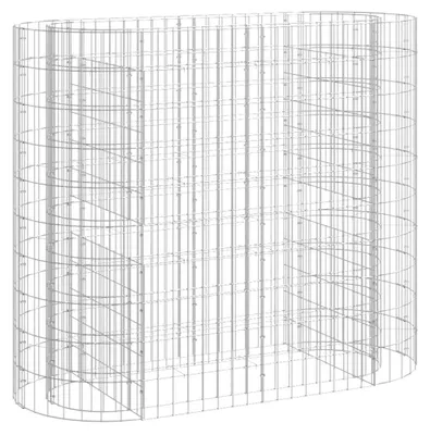 Productafbeelding van vidaXL Gabionen verhoogde plantenbak, verzinkt staal, 120x50x100 cm