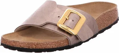 Produktbild von Birkenstock Damen Pantoletten Catalina Cushion Buckle 42102-37, 42102-38, 42102-39, 42102-40, 42102-41, 42102-42 BIR-1029416 Graceful Taupe 37