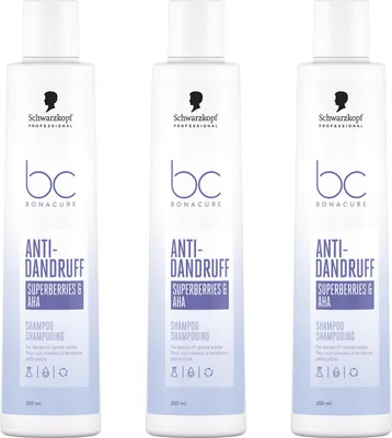 Produktbild von Bonacure Anti-Dandruff Shampoo 3x250 ml