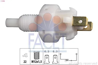 Produktbild von FACET Bremslichtschalter 7.1004 für OPEL Corsa B Schrägheck (S93) mechanisch