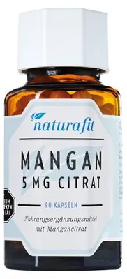 Image de naturafit Manganèse 5 mg Citrate en gélules, 90 gélules