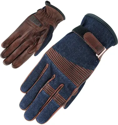 Imagen del producto de Guantes para motocicleta Orina Miami, color marrón/azul, talla 7