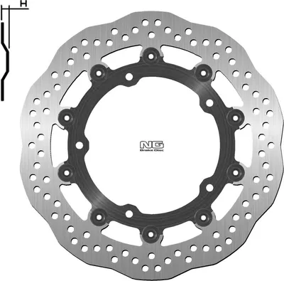 Obrázok produktu pre NG BRAKES Bremsscheibe Wave schwimmend