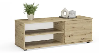 Zdjęcie produktu dla Szafka RTV VIVA 110 cm dąb Artisan z plastikowymi nóżkami