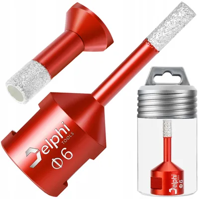 Produktbild von Delphi Tools Diamant-Fliesenbohrer Ø 6 mm - M14, vakuumgelötet - für Feinsteinzeug, Granit und Keramik