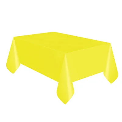 Produktbild von Tischdecke aus Kunststoff, wiederverwendbar in 19 verschiedenen Farben SG9050 (Einheitsgröße) (Sonnenblumengelb)