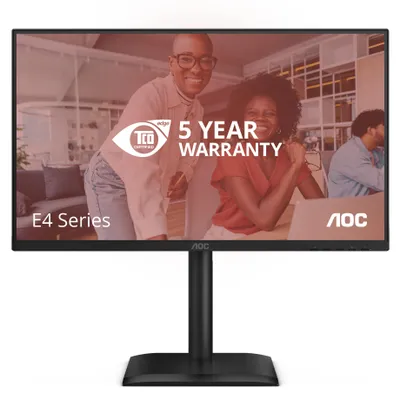 Produktbild von AOC 24E4U Computerbildschirm 60,5 cm (23.8") 1920 x 1080 Pixel Full HD LED Schwarz