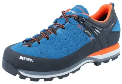 Produktbild von MEINDL Literock GTX Herren Wanderschuhe blau orange Leder - Größe: UK 10,5