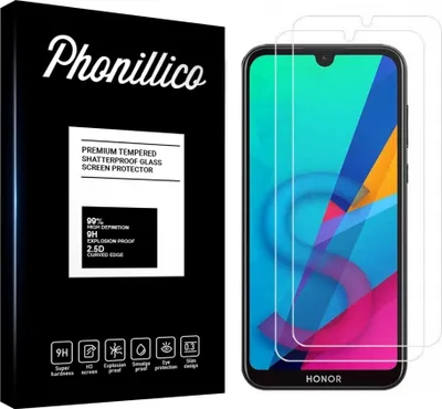 Zdjęcie produktu dla Szkło hartowane do Honor 8S [2 sztuki] Folia ochronna na ekran odporna na zarysowania Phonillico®