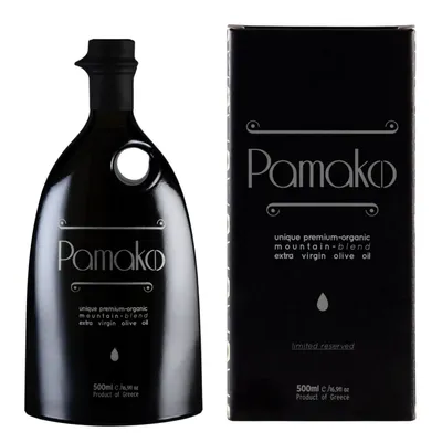 Produktbild von Pamako Olivenöl Extra Vergine 500ml Kreta Blend Tsounati 1474mg/kg Polyphenole Ultra Kaltgepresst Ökologisch