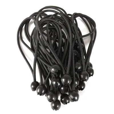 Produktbild von Dreamprint Expanderschlinge 50 Stück 180mm Ø 6mm schwarz Spanngummi mit Kunststoffkugel