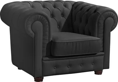Produktbild von Max Winzer Sessel Bridgeport - Kunstleder schwarz - Maße: 110 x 98 x 76 cm