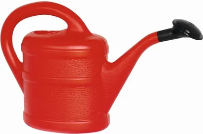 Produktbild von Roter Kunststoff-Blumentopf-Gießkanne 1L