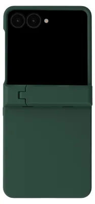Obrázek produktu pro Zadní kryt s podstavcem pro telefon Samsung Galaxy Z Flip 8, barva: tmavě zelená. (Značka: imoshion)