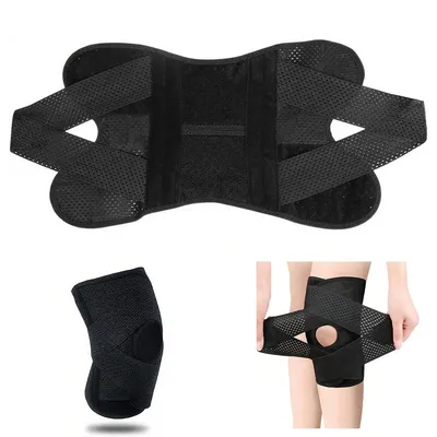 Produktbild von Kniebandagen, Kniebandage,Kniestütze für Knieschmerzen, Verstellbare Patella Kniestütze Kniebandage,Knee Support mit Stabilisatoren & klettverschluss