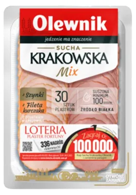 Image de Saucisse de Cracovie sèche mix 80 g