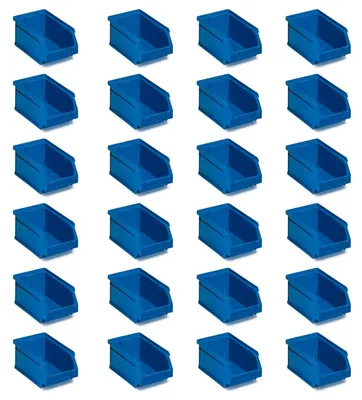 Produktbild von Schraubensortierer Sortierkasten Organizer - Set mit 24 Schubladen - Stapelbar - Blau - 17 x 10 x 8 cm