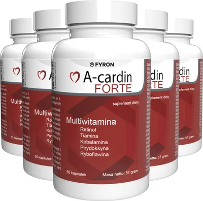 Obrázek produktu pro A-cardin Forte - 300 Kapsle (5 x 60 Kapsle) - 5 Dávky