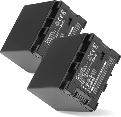 Image de CELLONIC 2x Batterie pour Appareil photo Compatible avec JVC GZ-EX555, GZ-HD500, GZ-HD520, BN-VG114 - (4450mAh, 3.7V)