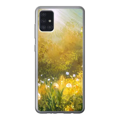 Produktbild von MuchoWow® Handyhülle Schutzhülle Hülle für Samsung Galaxy A52 5G Blumen - Sommer - Aquarell Silikon Softcase Handy Hülle - Umschlag