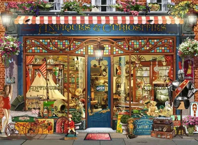Produktbild von Puzzle Ravensburger - Antiquitten und Kuriositten, 500 Teile