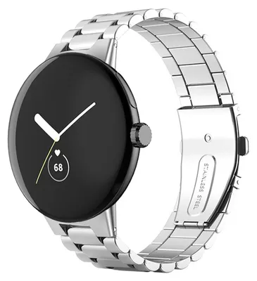 Immagine prodotto di Cinturino per smartwatch in acciaio inossidabile per Google Pixel Watch 4 / 3 / 2 / 1 da 45 mm, argento