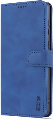 Productafbeelding van König Design hoesje, compatibel met Samsung Galaxy A73 5G, kunstleren telefoonhoesje - telefoonhoesje, blauw