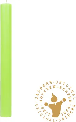 Produktbild von Flachkopf durchgefärbte Stabkerzen Limone 290 x Ø 21 mm, 1 Stück