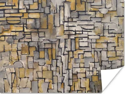 Produktbild von MuchoWow® Poster Mondrian - Kunst - Alte Meister 80x60 cm - Kunst für zu Hause