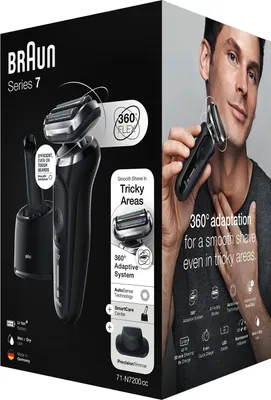 Obrázek produktu pro Braun Series 7 71-N7200cc, Planžetový holicí strojek, Černá, Knoflíky, LED, Baterie, Lithium-ion (Li-ion)