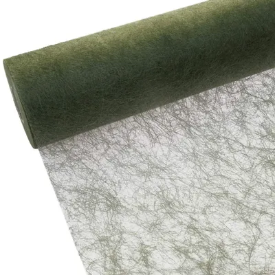 Imagen del producto de Manta para mesa Sizoflor, color verde oliva, de 20 cm x 25 metros, fabricada en tela no tejida